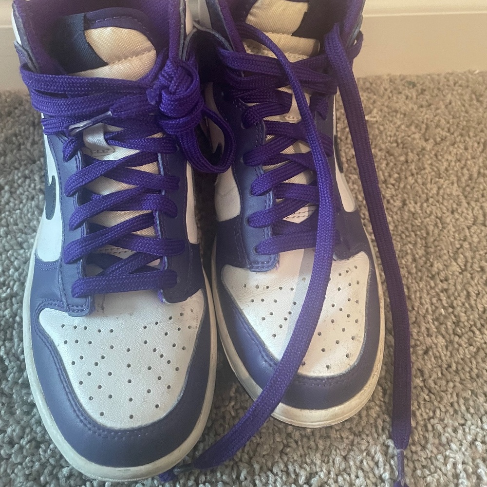 White and purple Jordan 1